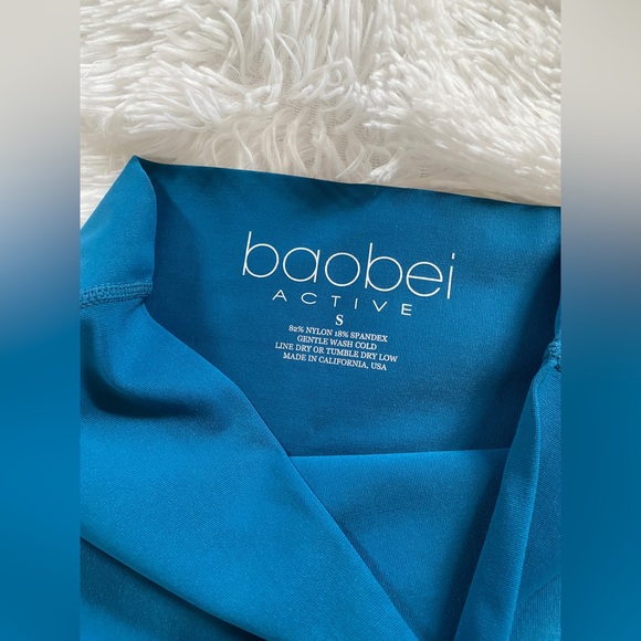 NEW BaoBei Sculpt & Recovery Postpartum Leggings - Crop: Blue Lagoon -Size Small - Picture 3 of 8